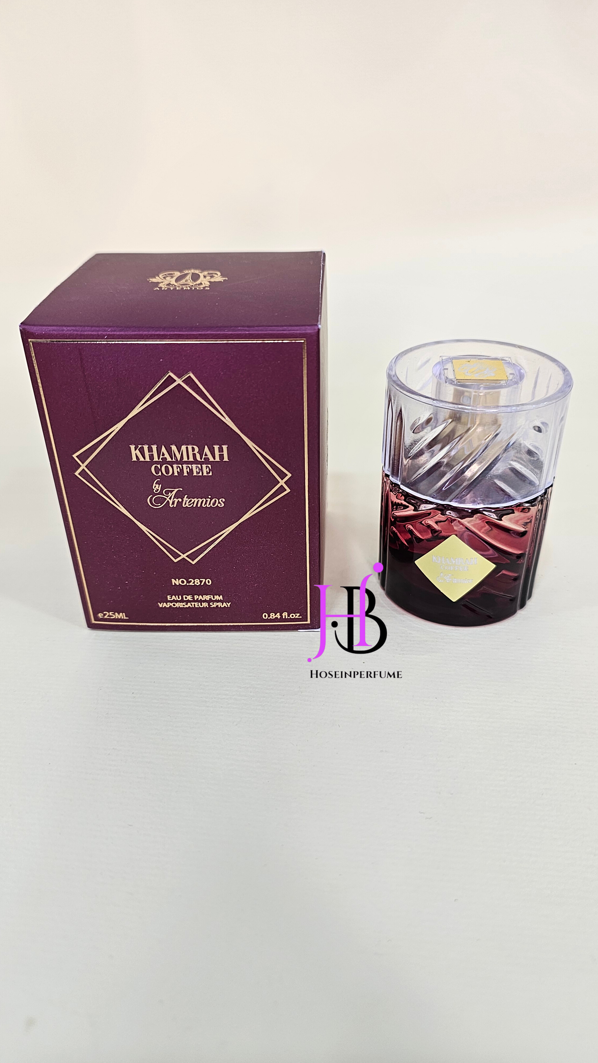 ادکلن مینی 25 میل خمره قهوه طرح (آنجلز شیر) آرتمیوس کالکشن