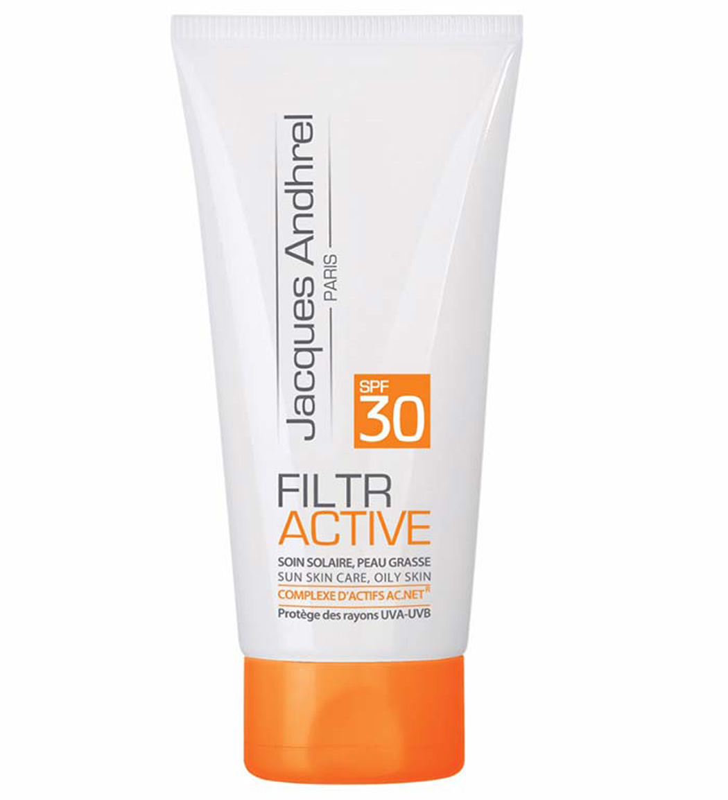 کرم ضد آفتاب بی رنگ ژاک آندرال پاریس با SPF30 مناسب انواع پوست حجم 50 میلی لیتر