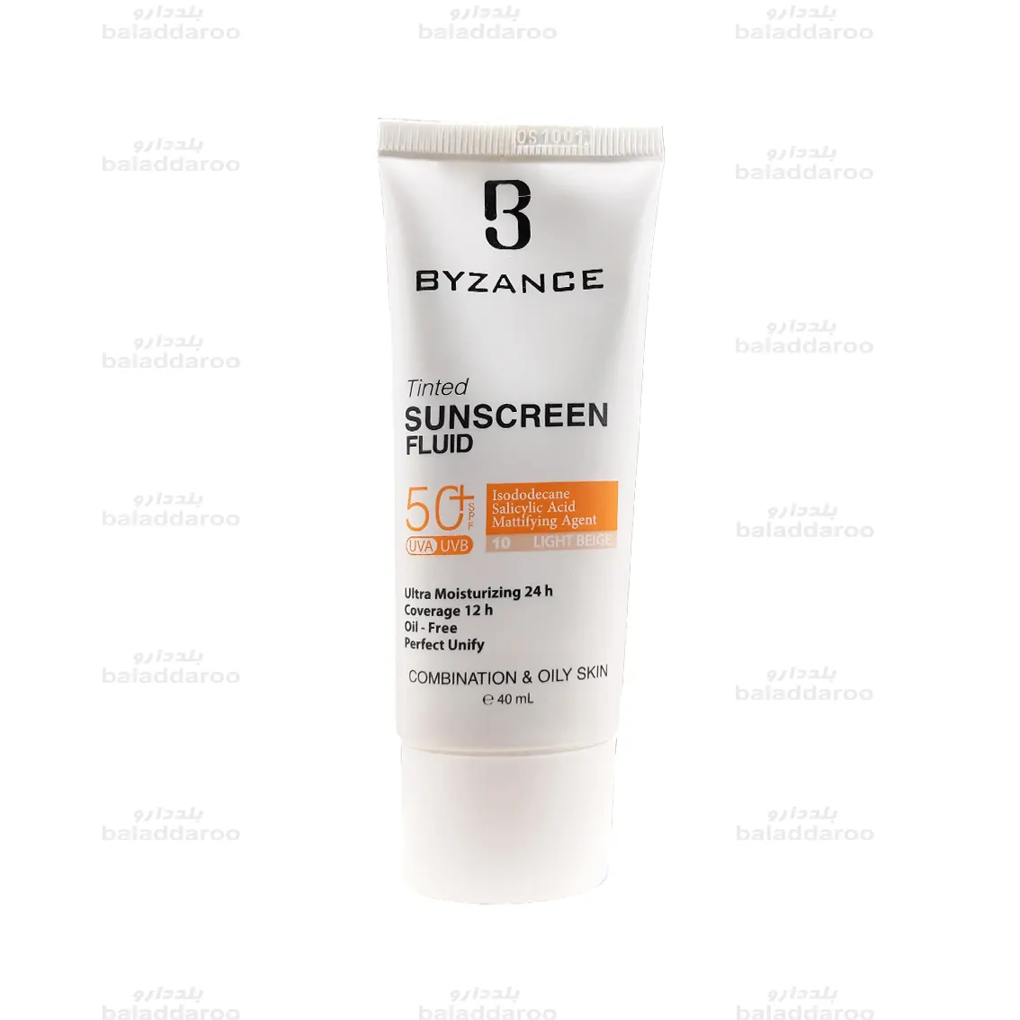 فلوئید ضد آفتاب بیزانس رنگی پوست چرب SPF 50