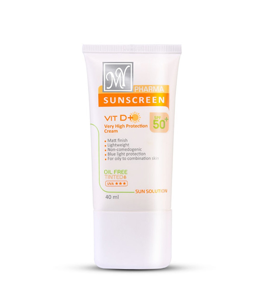 کرم ضد آفتاب رنگی مای فارما مدل Sun Solution با SPF50 مناسب انواع پوست حجم 40 میلی لیتر