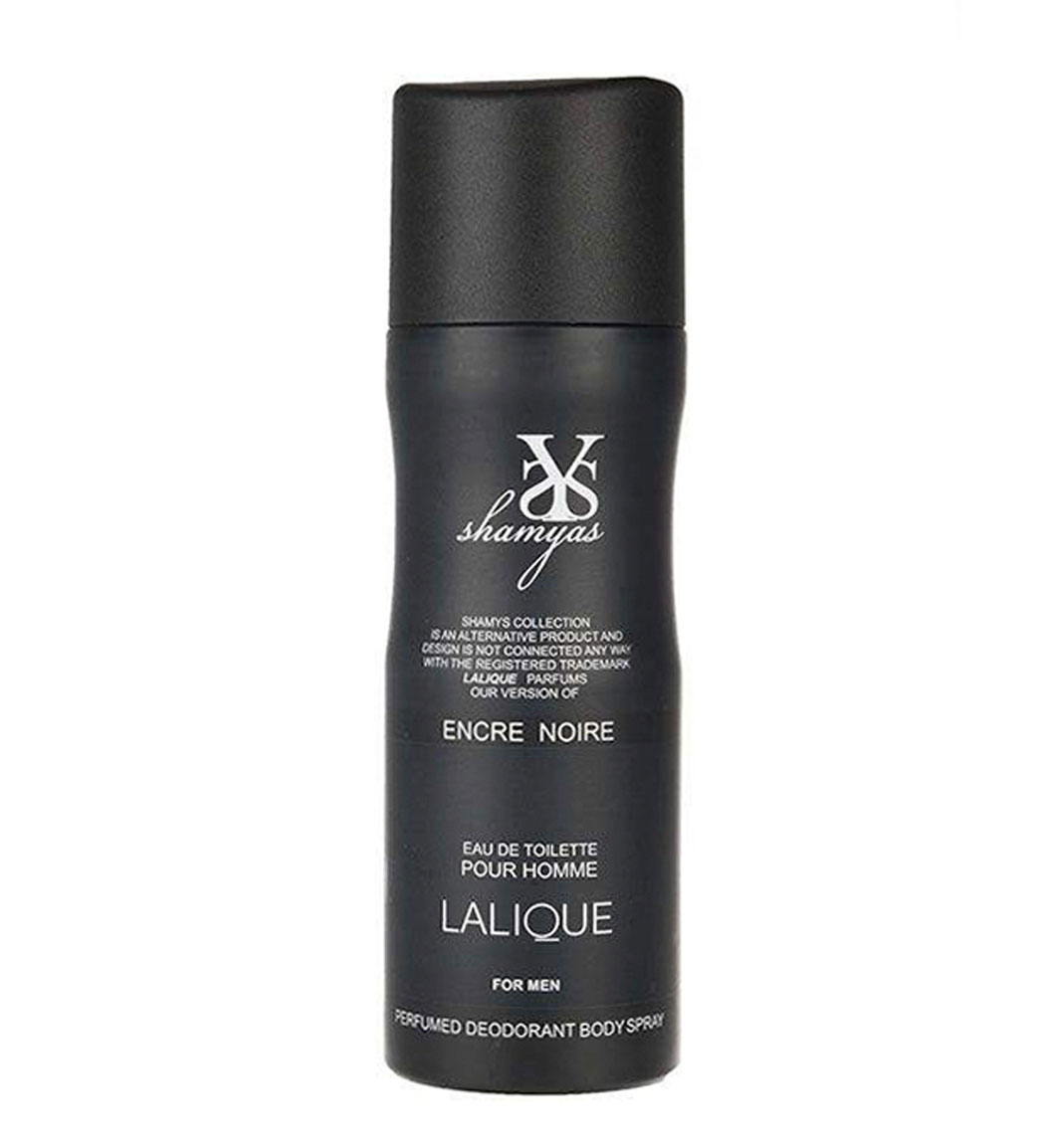 دئودورانت مردانه Lalique Encre Noire حجم 200میل شمیاس