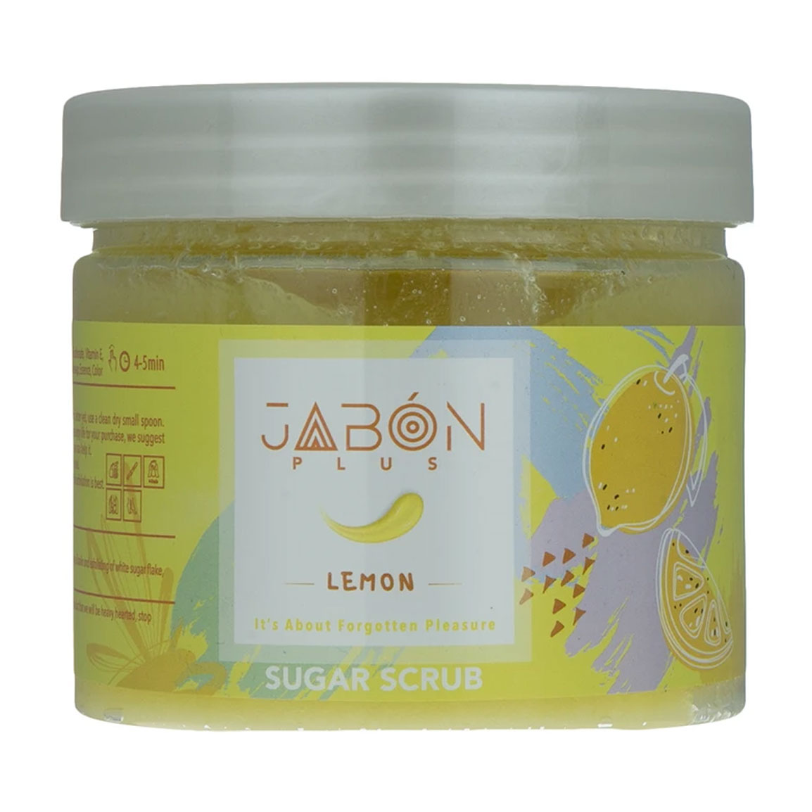 اسکراب شکری لایه بردار پوست ژبن پلاس مدل Lemon وزن 450 گرم