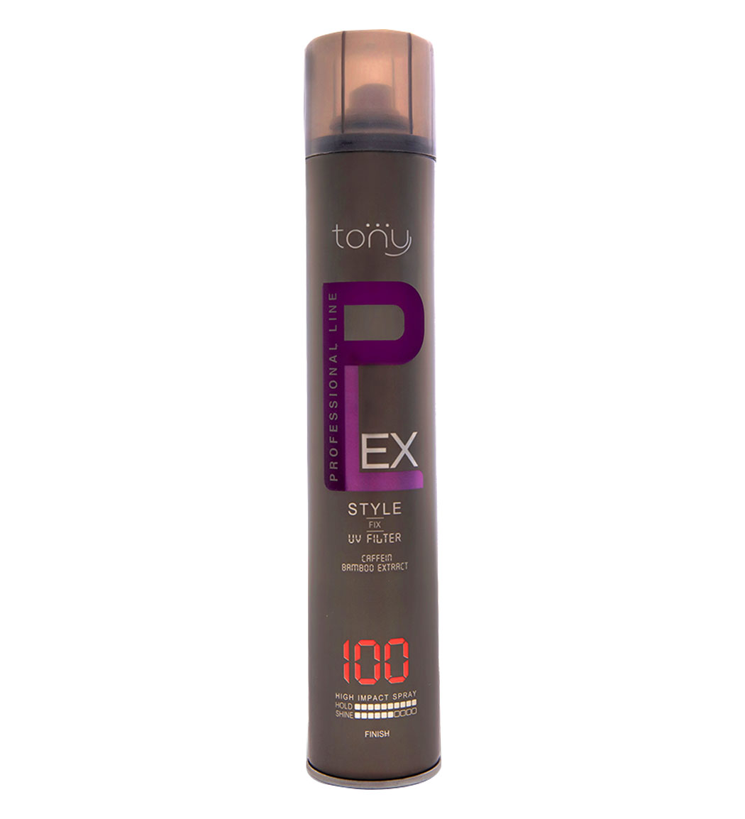 اسپری مو تونی مدل Plex 100 مناسب انواع مو حجم 400 میلی لیتر