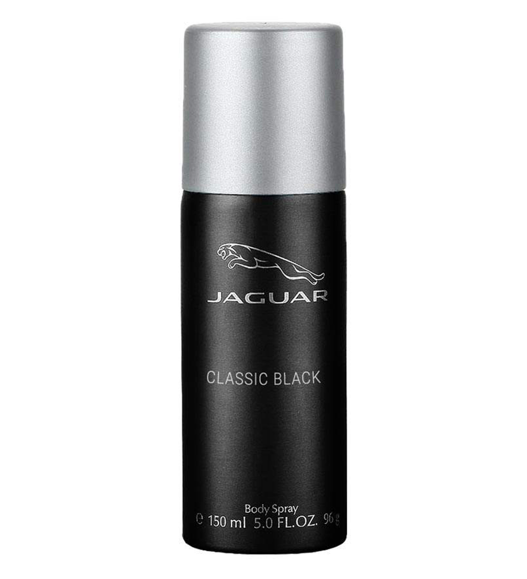 اسپری دئودورانت مردانه مدل Classic Black حجم 150 میل جگوار