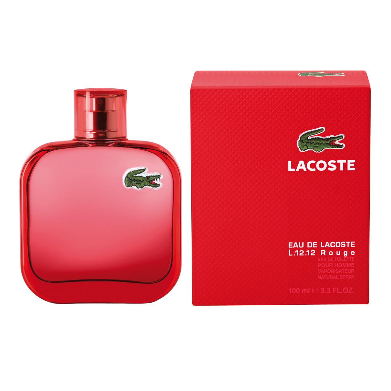 ادو تویلت مردانه مدل L.12.12. Rouge Men حجم 100 میل لاکوست