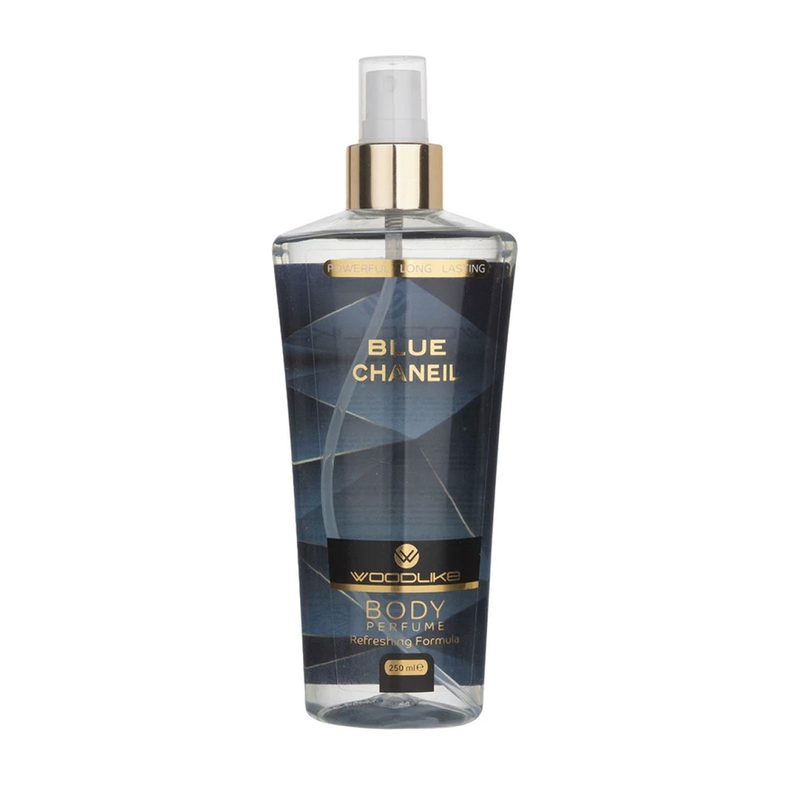 بادی اسپلش مردانه وودلایک مدل Blue Chaneil حجم 250 میلی لیتر