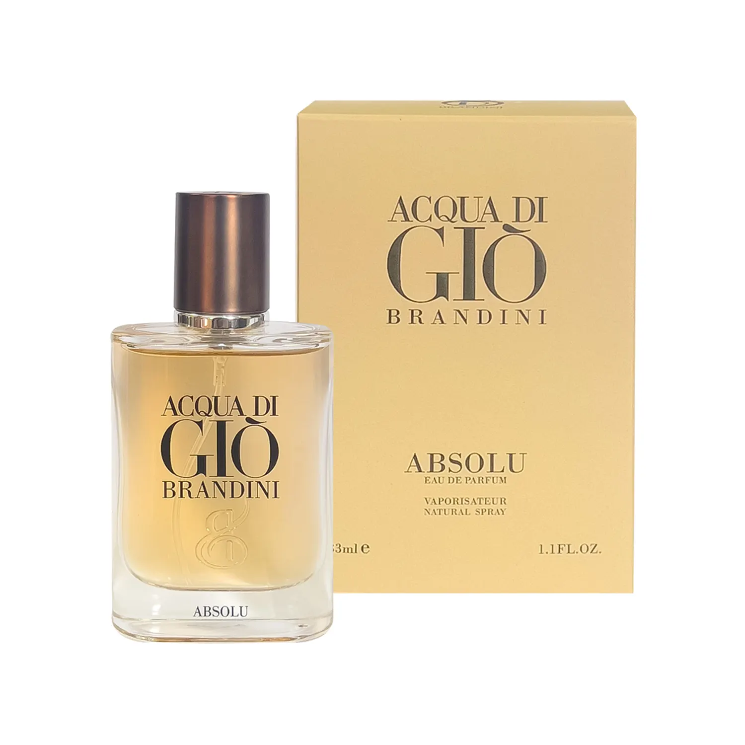 عطر جیبی مردانه برندینی مدل Acqua Di Gio Absolu حجم 33 میلی لیتر