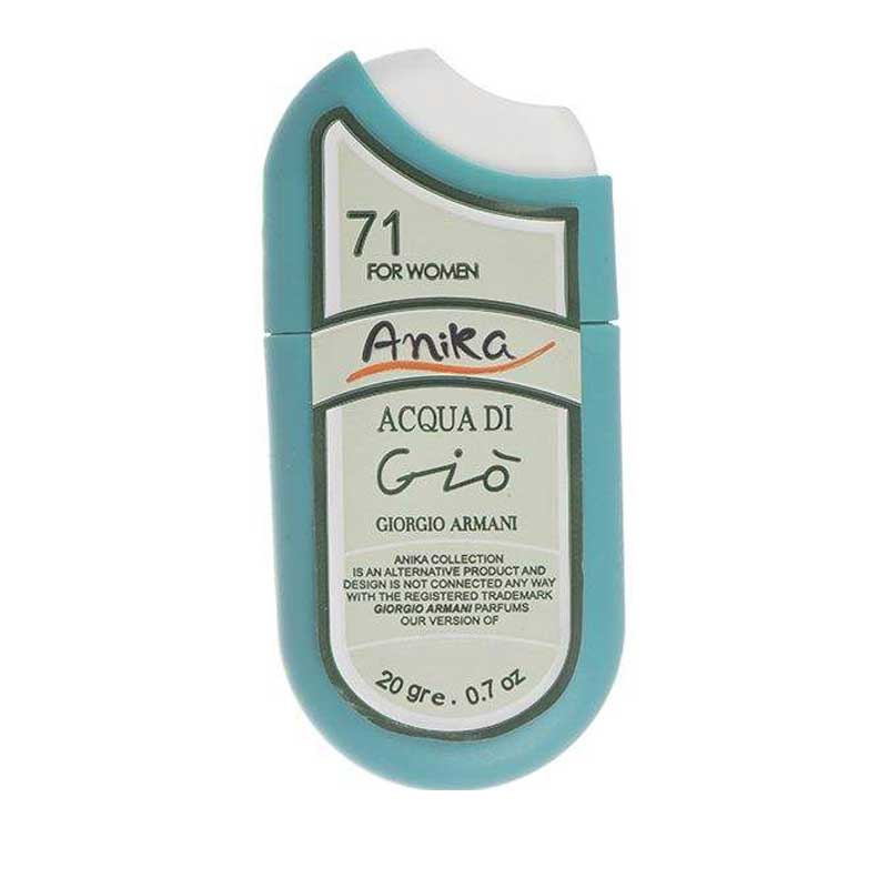 عطر جیبی زنانه آنیکا مدل Acqua Di Gio حجم 20 میلی یلتر