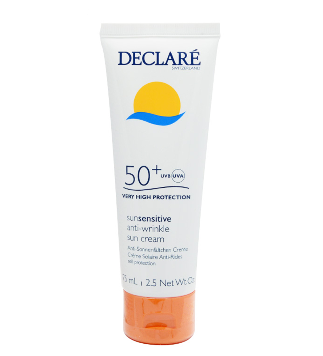 کرم ضد آفتاب بی رنگ دکلاره با SPF50 مناسب انواع پوست حجم 75 میلی لیتر