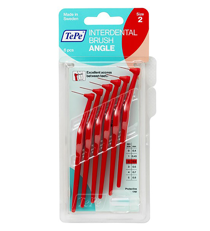 مسواک بین دندانی ته په مدل Angle سایز 2 بسته 6 عددی