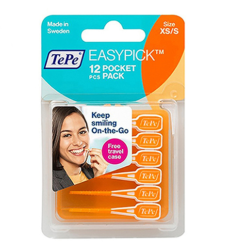 مسواک بین دندانی ته په مدل EasyPick سایز کوچک بسته 12 عددی