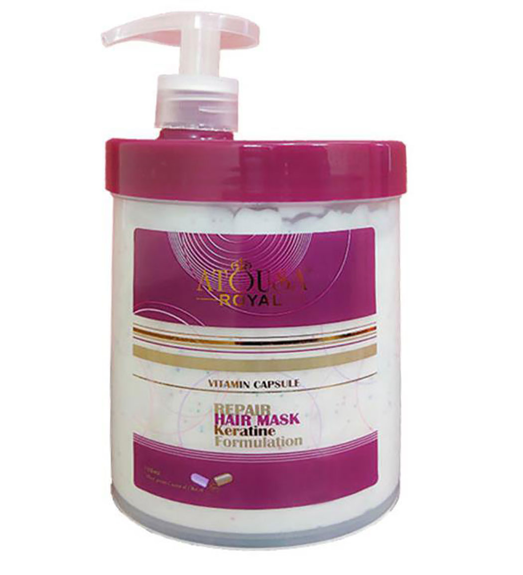ماسک مو ترمیم کننده آتوسا رویال مدل Vitamin Hair مناسب مو خشک حجم 750 میلی لیتر