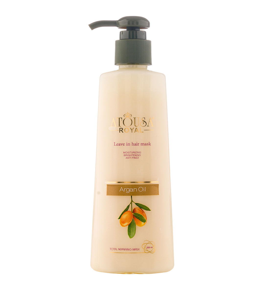 ماسک مو آبرسان آتوسا رویال مدل Argan Hair حاوی روغن آرگان مناسب انواع مو حجم 200 میلی لیتر