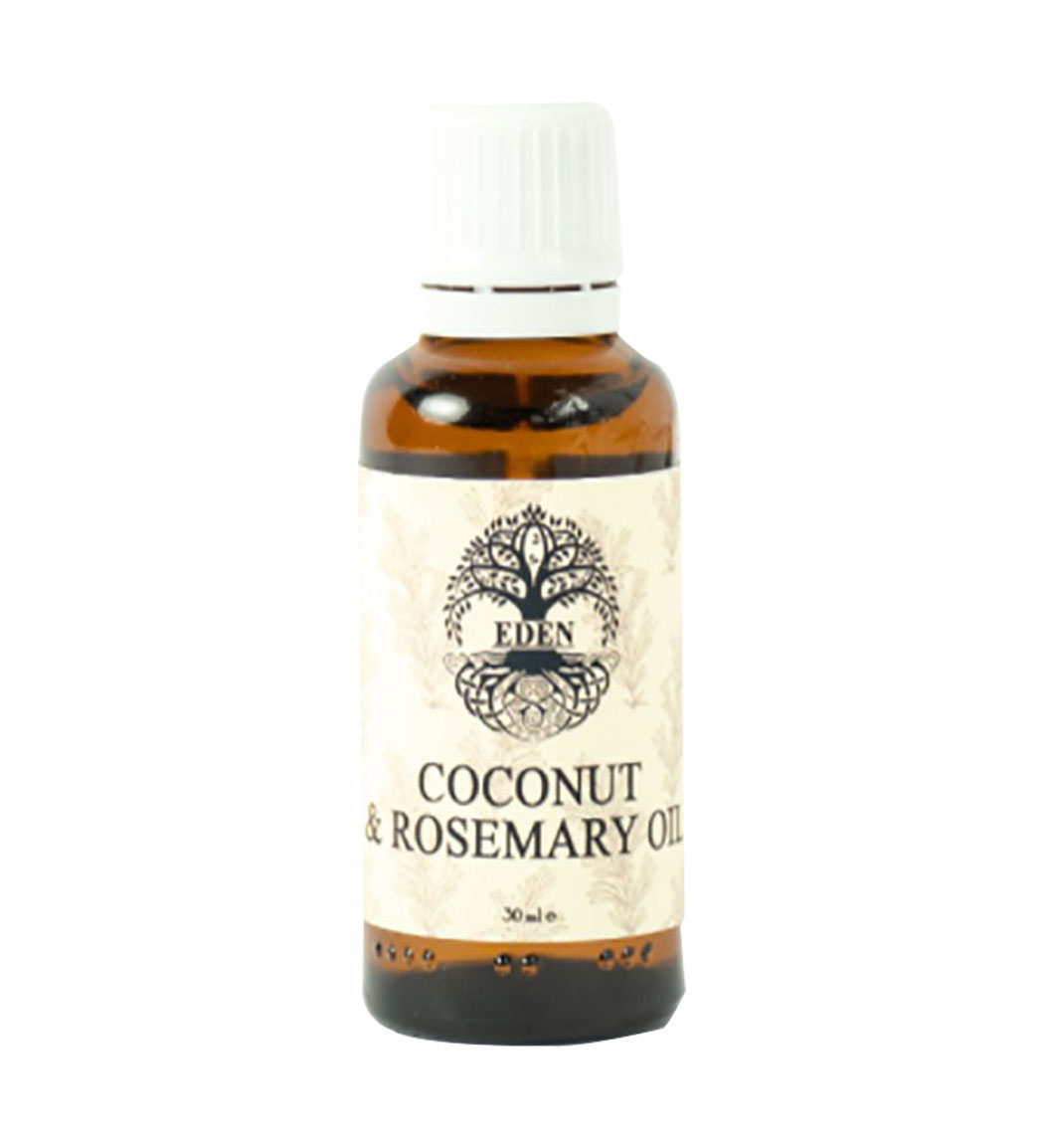 روغن نارگیل و رزماری تقویت و ترمیم کننده مو 30میل ایدن نچرال بیوتی