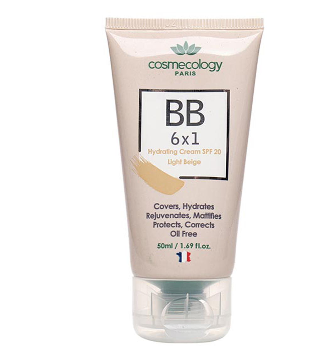 کرم 6 در 1 رطوبت رسان رنگی کاسمکولوژی با spf20 حجم 50 میلی لیتر