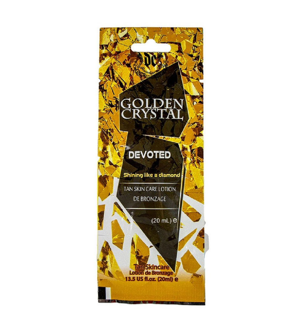 لوسیون سولاریوم یکبار مصرف دیوتد مدل Golden Crystal حجم 20 میلی لیتر