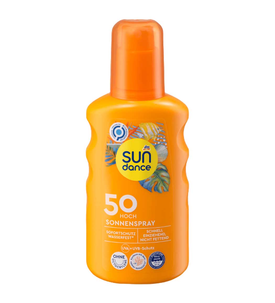 اسپری ضد آفتاب سان دنس با SPF50 حجم 200 میلی لیتر