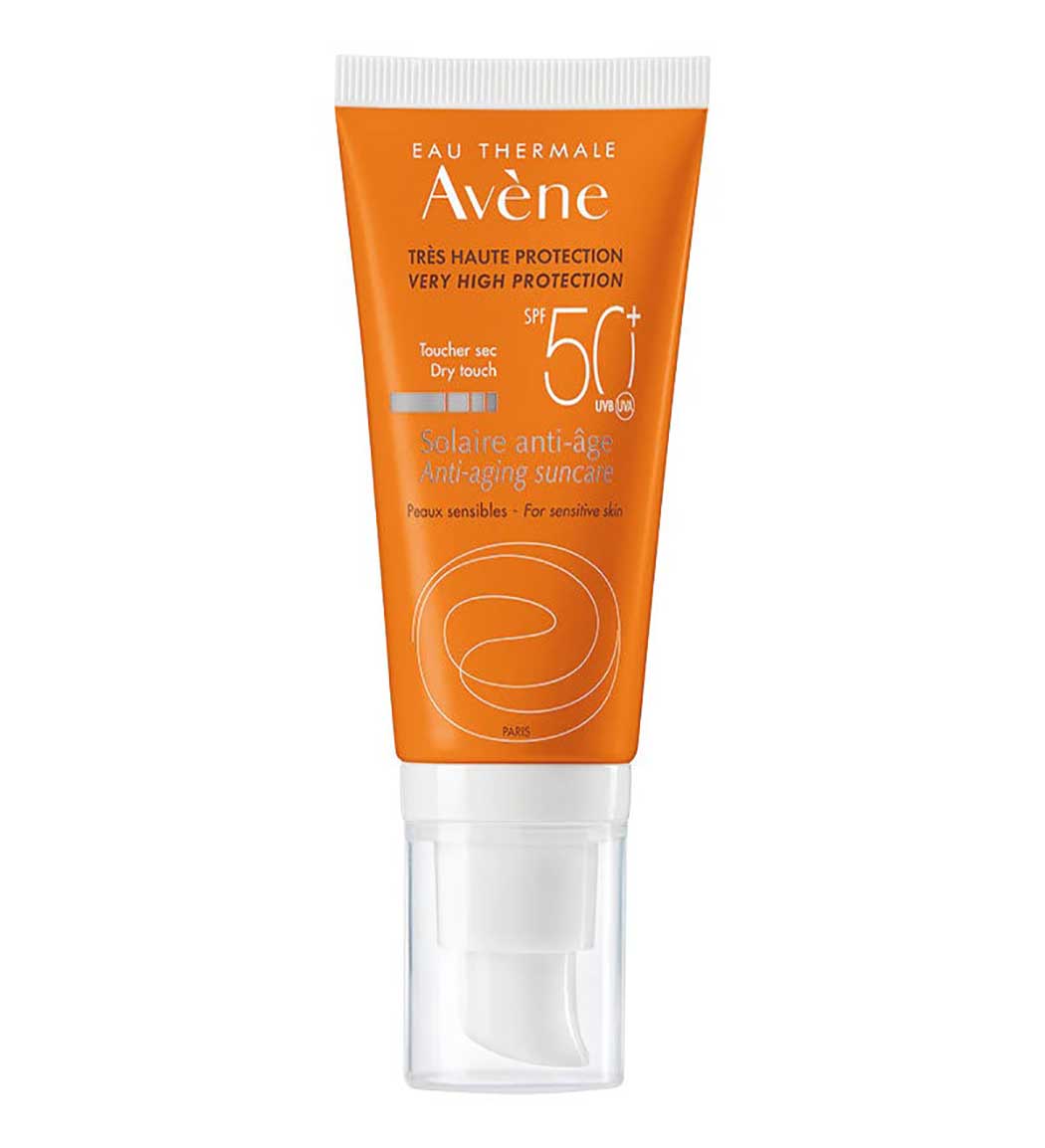 کرم ضد آفتاب بی رنگ اون مدل Solaire Anti Ageing با SPF50 مناسب انواع پوست حجم 50 میلی لیتر