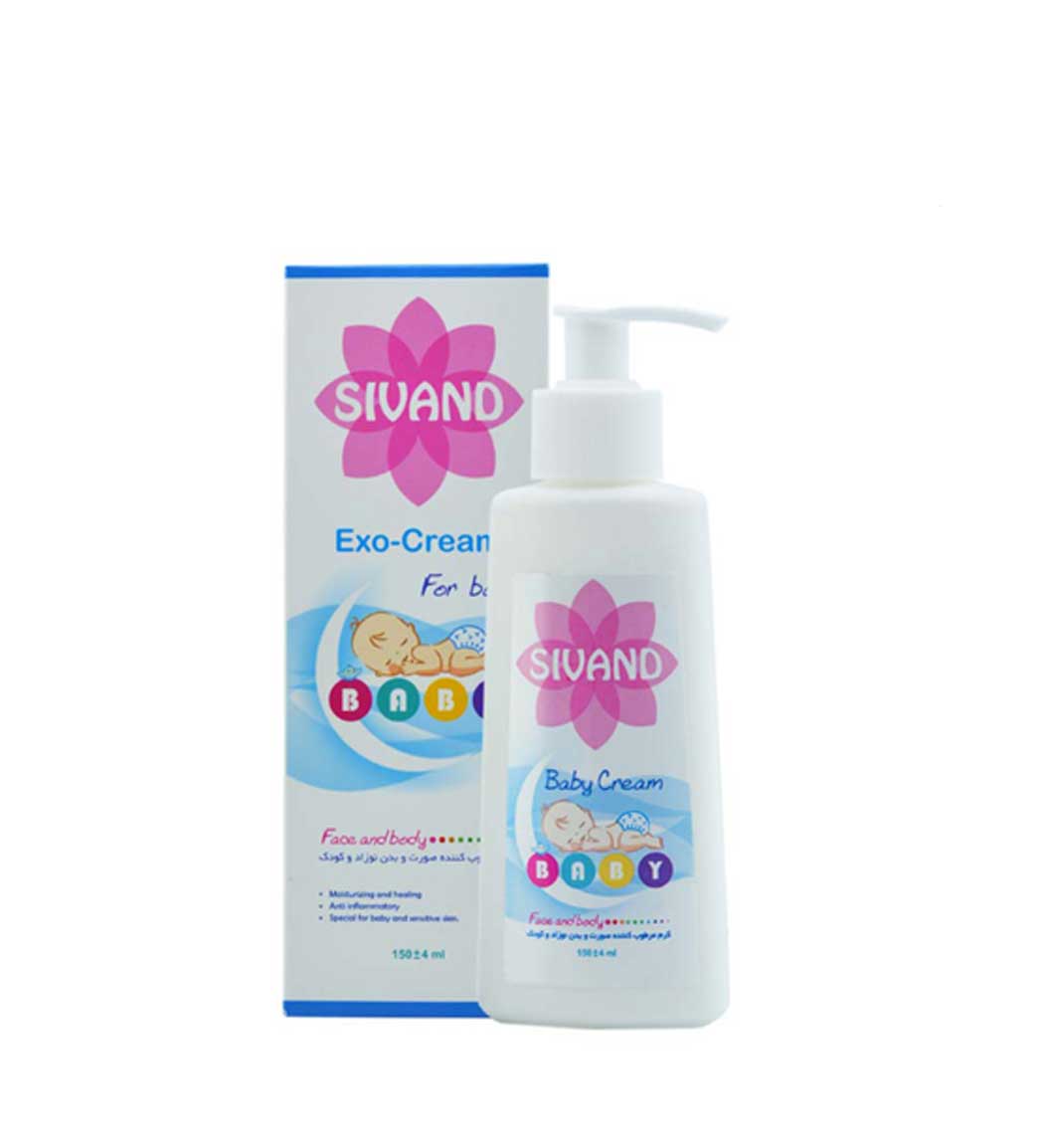 کرم مرطوب کننده صورت و بدن نوزاد و کودک 150 میلی لیتر سیوند