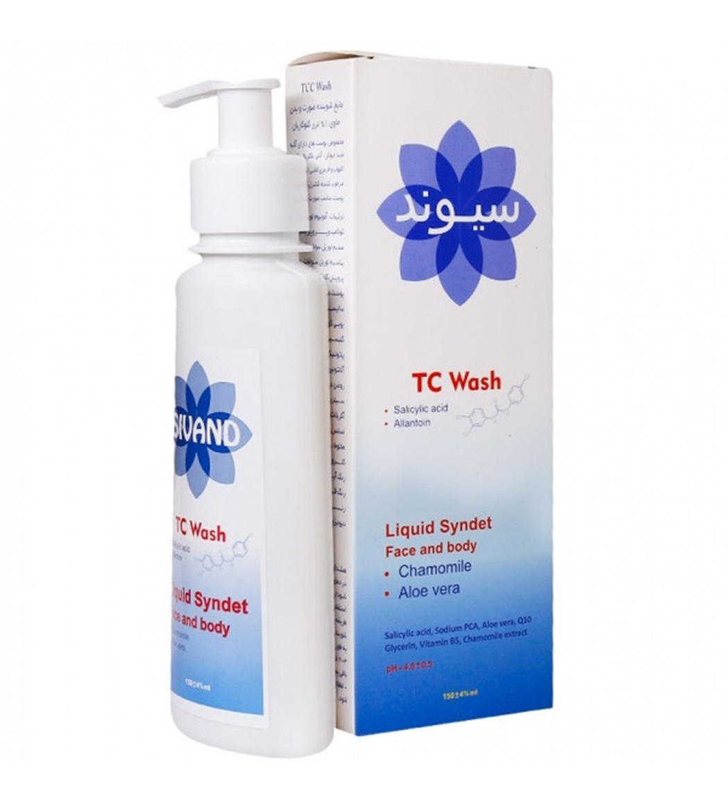 ژل شستشو صورت و بدن سیوند حاوی 1% تری کلوکاربان حجم 150میلی لیتر