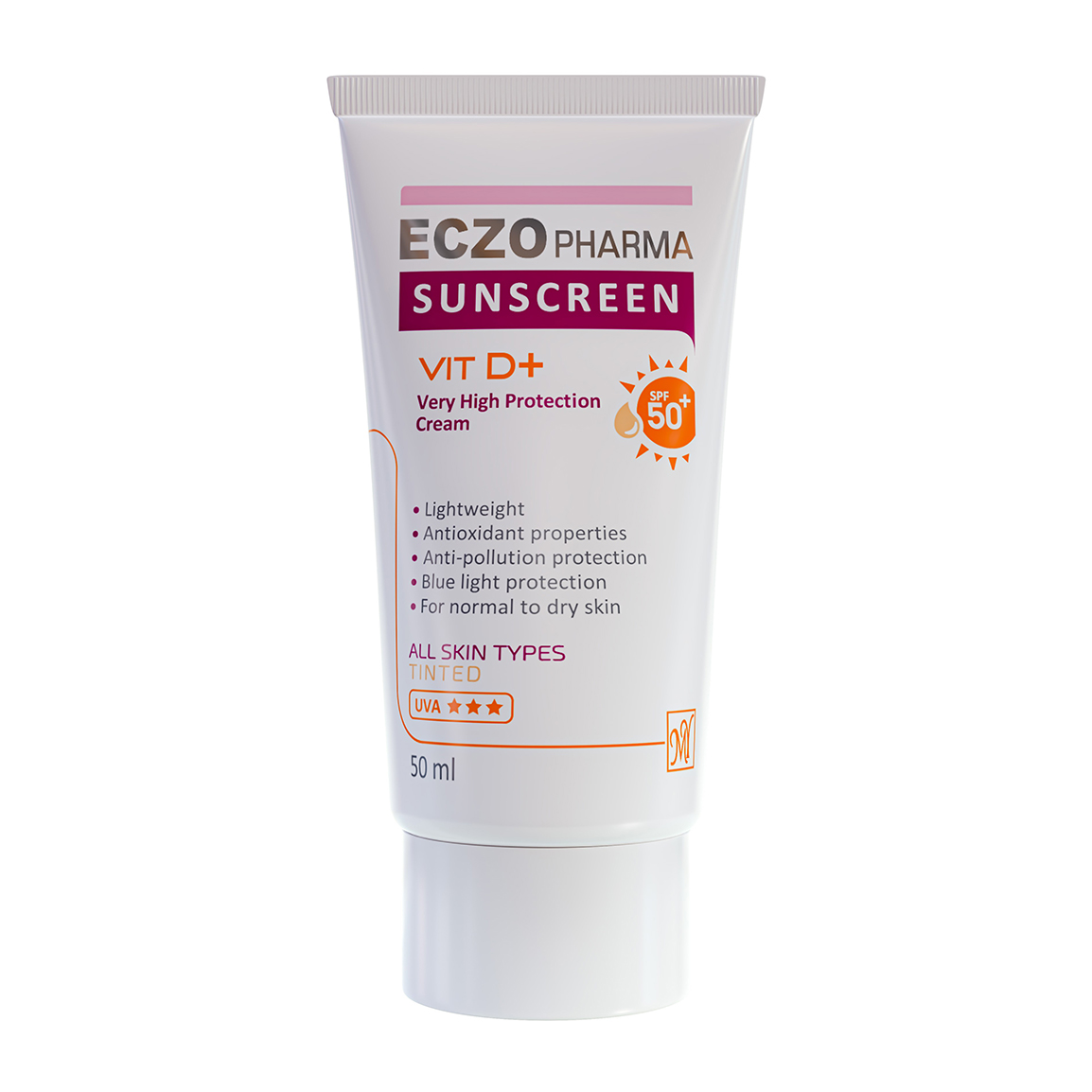 کرم ضد آفتاب رنگی مای مدل Eczo Pharma با SPF50 مناسب انواع پوست حجم 50 میلی لیتر