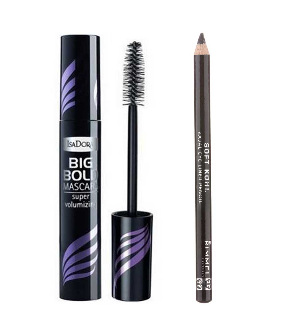 پک مداد چشم چوبی و ریمل حجم دهنده Big Bold ایزادورا