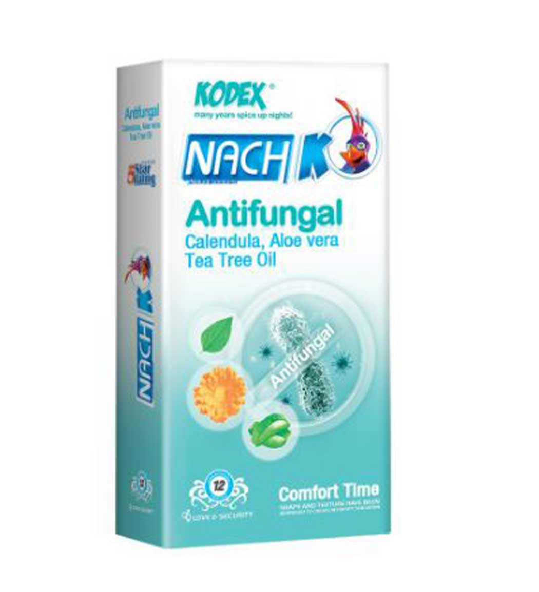 پک کاندوم ناچ کدکس مدل Antifungal بسته 12 عددی