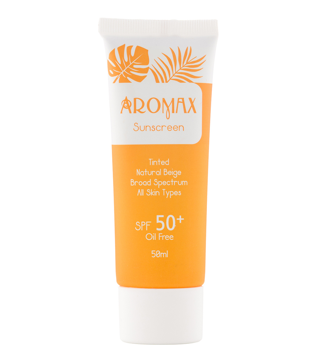 ضد آفتاب کرم پودری +SPF50 حجم 50میل آرومکس