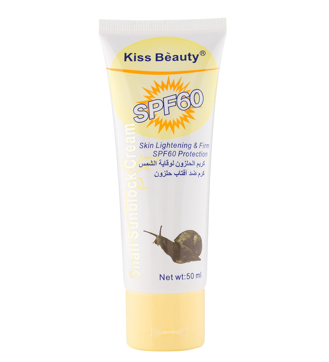 کرم ضد آفتاب کیس بیوتی حاوی عصاره حلزون با SPF60 حجم 50 میلی لیتر