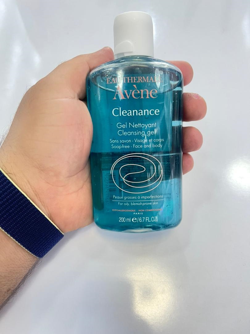 ژل شستشوی صورت و بدن اون Avene مدل Cleanance بدون صابون، پوست چرب حجم 200 اصل