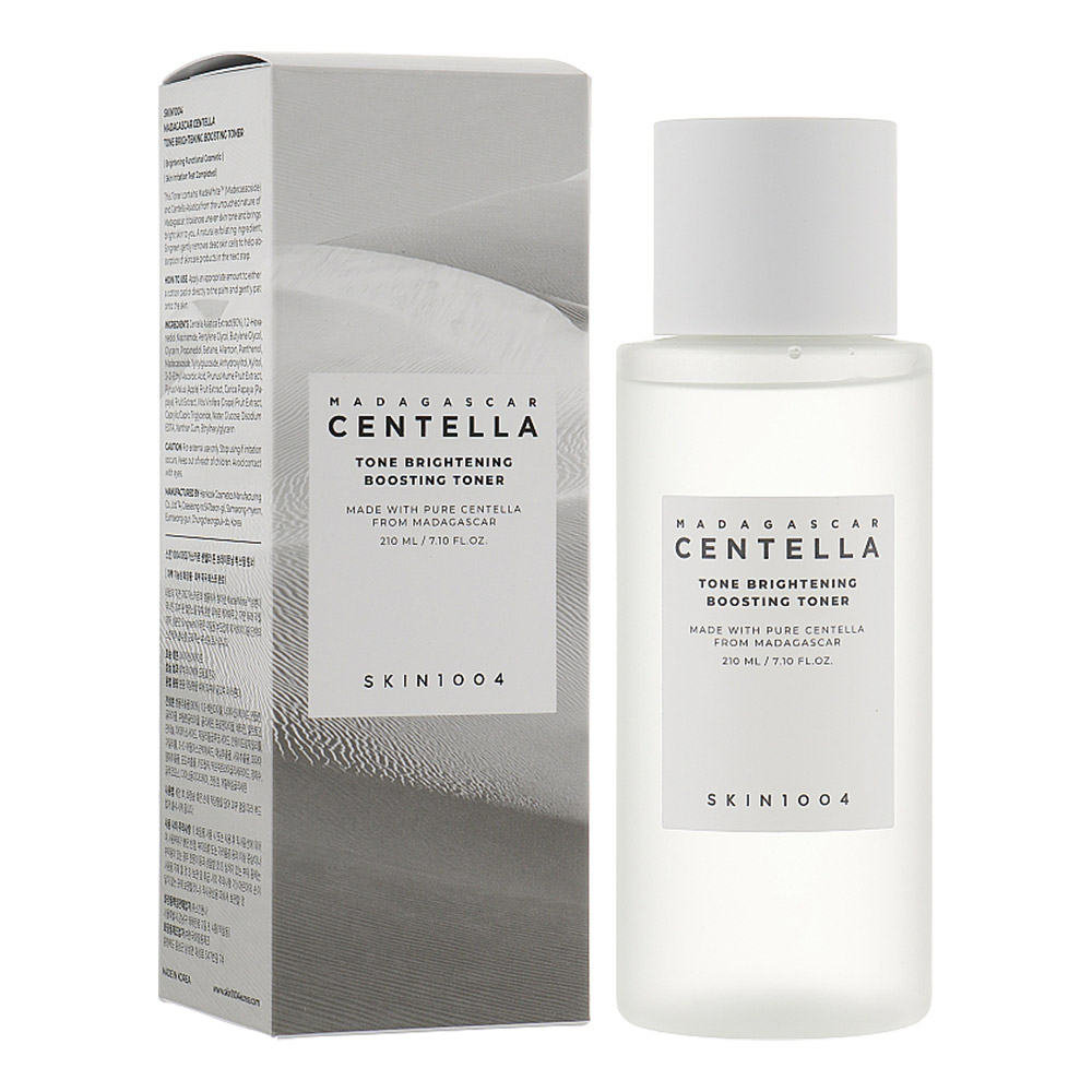 تونر بوستر ضد لک و روشن کننده سنتلا اسکین 1004 SKIN1004 Centella Tone Brightening Boosting Toner تاریخ انقضا: 2027/04 کیفیت محصول: اورجینال با تضمین اصالت
