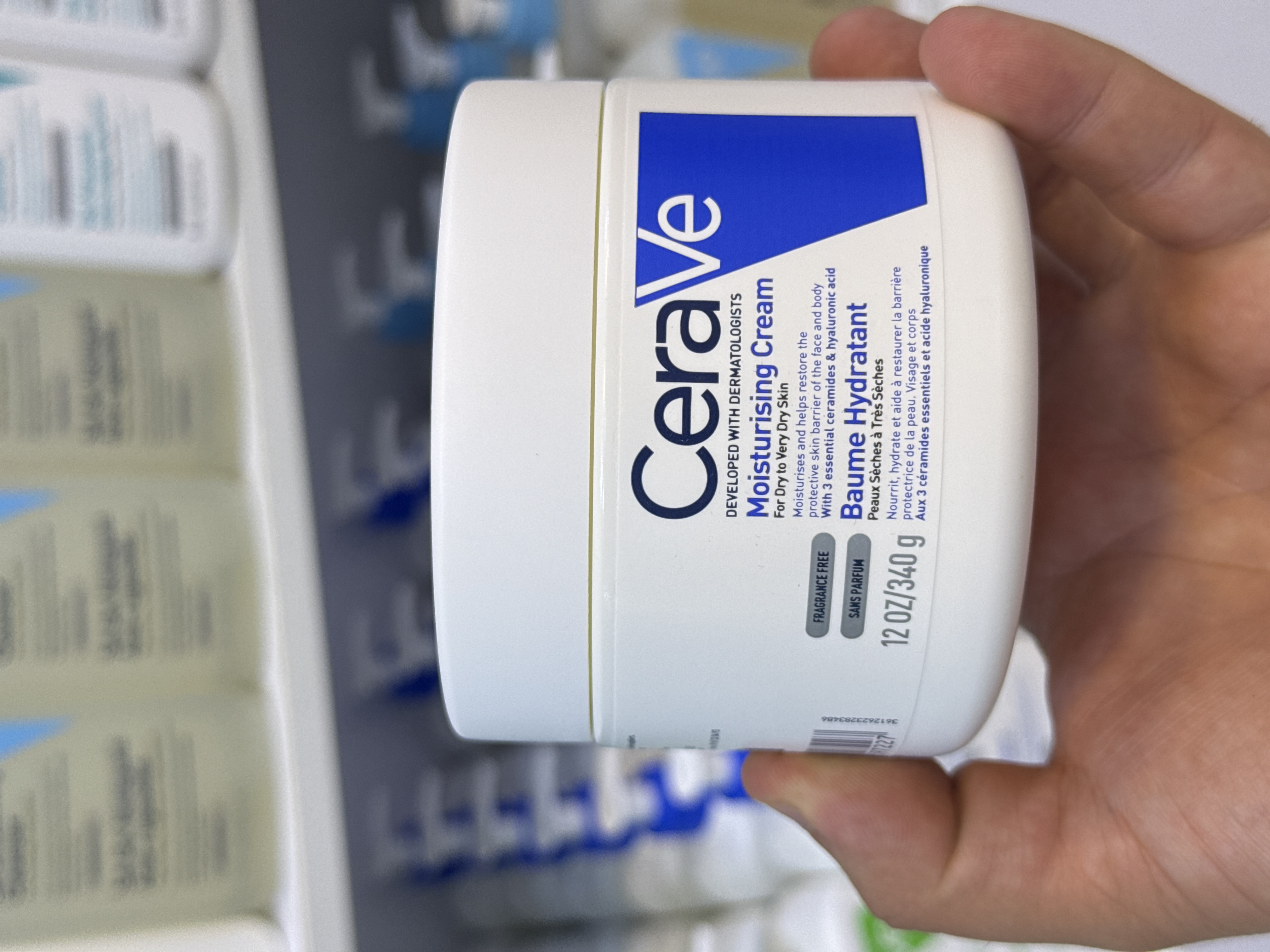 کرم مرطوب کننده سراوی CERAVE حجم ۳۴۰ گرم | مناسب پوست خشک و بسیار خشک