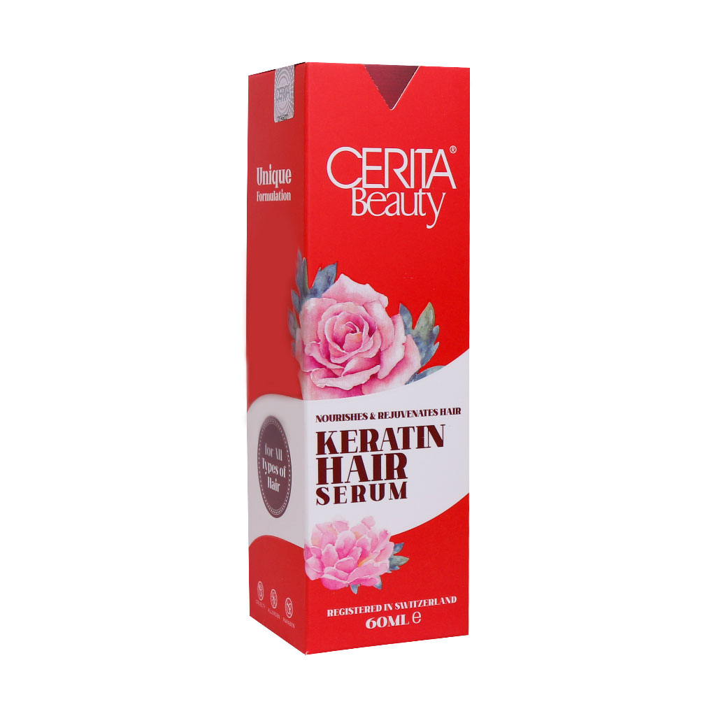سریتا بیوتی سرم تقویت کننده تار مو حاوی ویتامین E وکراتین مناسب برای انواع مو 60ML