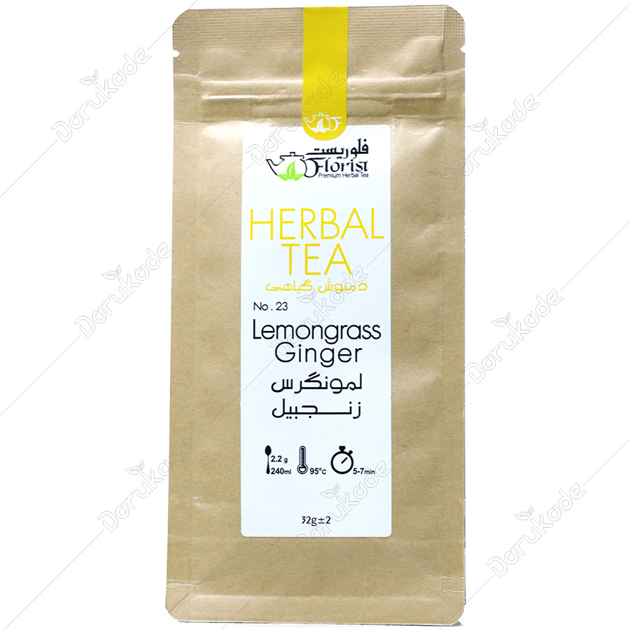 دمنوش گیاهی لمونگرس زنجبیل کد 23 پاکتی