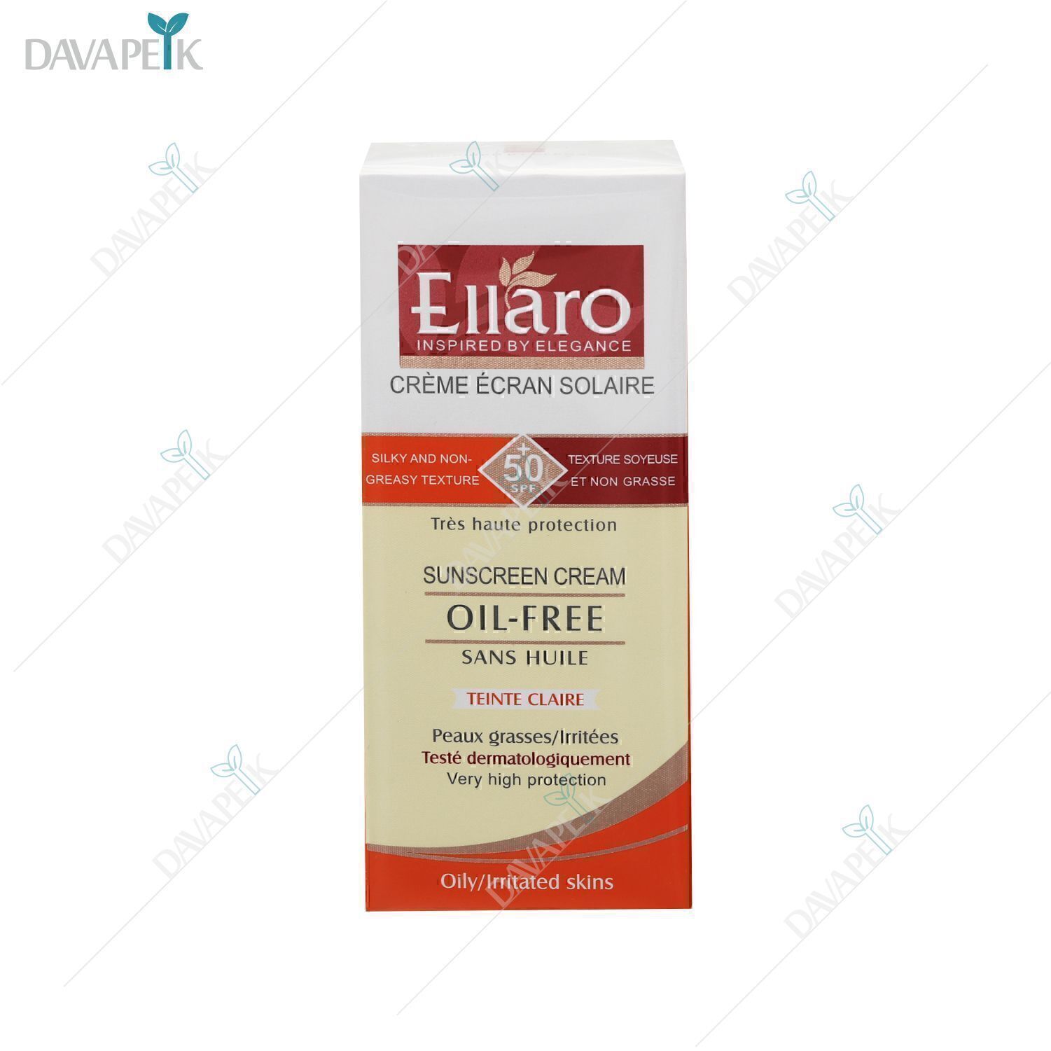 ضد آفتاب فاقد چربی SPF50 بژ روشن