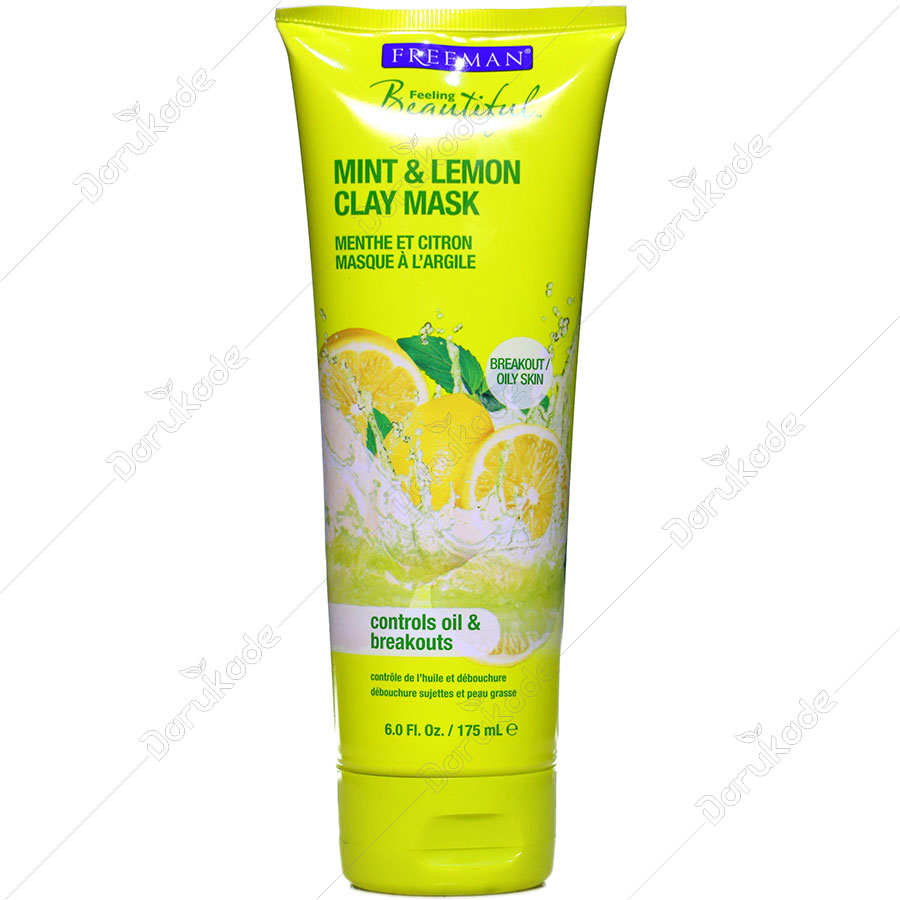 ماسک صورت خاک رسی نعناع و لیمو