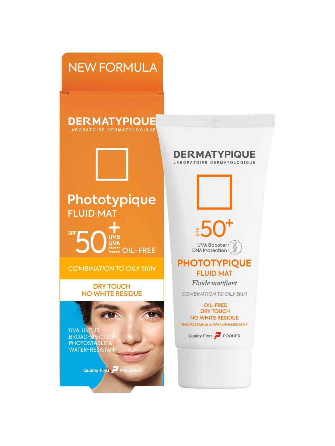 ضد آفتاب فلویید مت بی رنگ SPF50 درماتیپیک