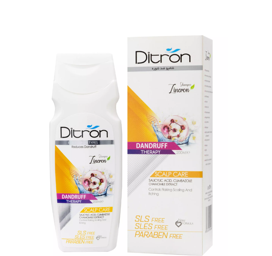 دیترون شامپو زینکرون ضدشوره مراقبت از پوست سر 200ML