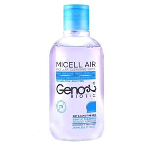 ژنو بایوتیک محلول پاک کننده آرایش میسلار واتر مناسب پوست خشک و حساس 240ML