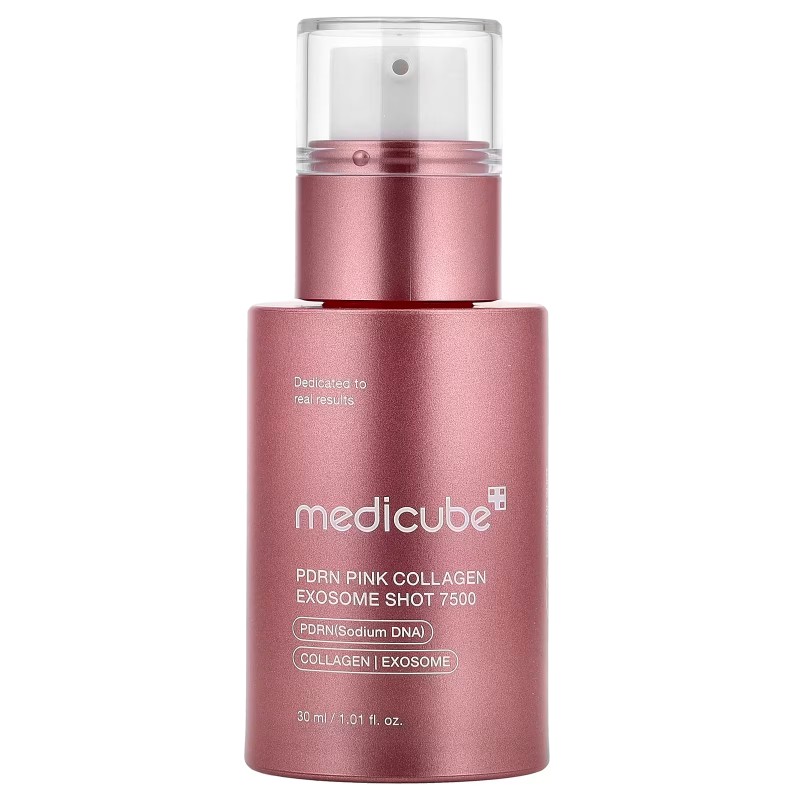 سرم اگزوزوم کلاژن و PDRN مدی کیوب شات 7500 - PDRN Pink Collagen Exosome Shot Serum 7500