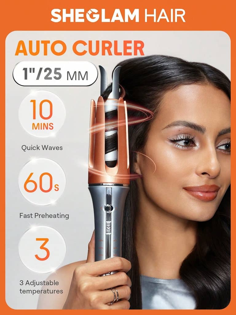 دستگاه بابلیس فر کننده مو شیگلم Sheglam سایز 25mm اصلی خرید از سایت شیگلم