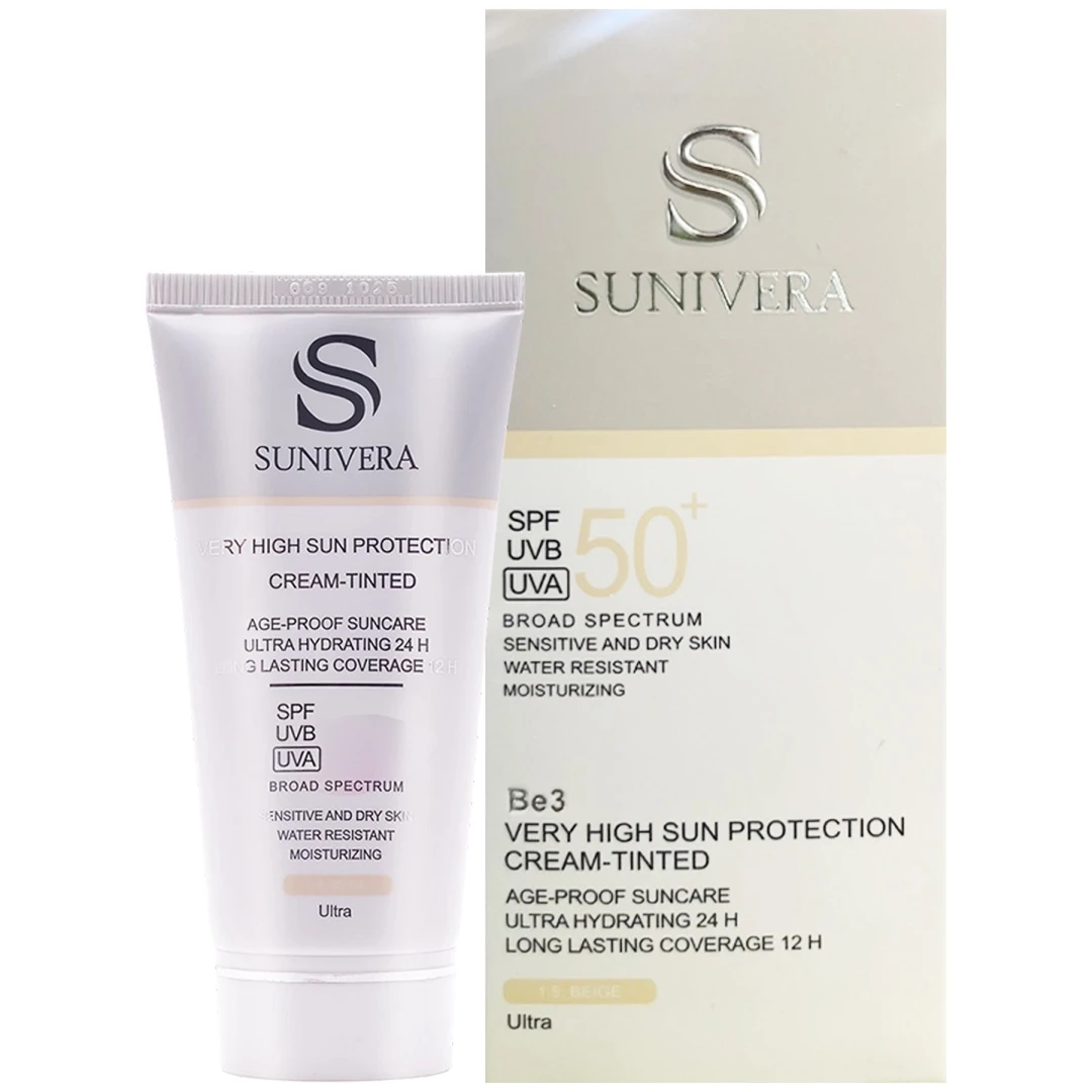 کرم ضد آفتاب پوست خشک بژ +SPF 50 سانیورا