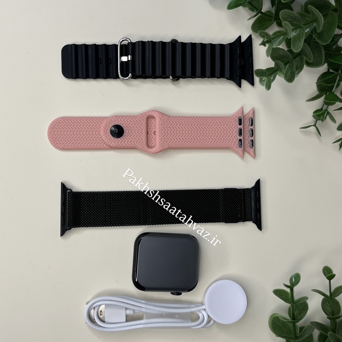 ساعت هوشمند زنانه کوچک WISME X29 mini با 2 بند سیلیکونی و 1 بند حصیری