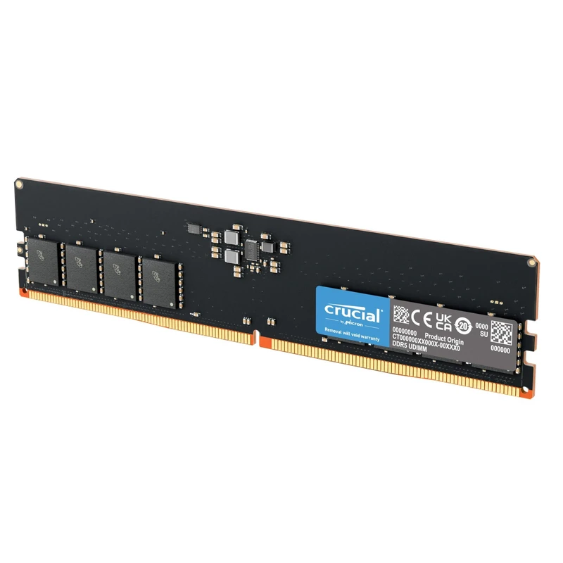 رم کامپیوتر کروشیال تک کاناله CT32 فرکانس 4800 DDR5 تایمینگ CL40 حافظه 32 گیگابایت