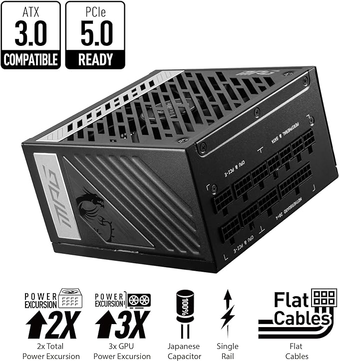 منبع تغذیه msi مدل MPG A1000G PCIE5