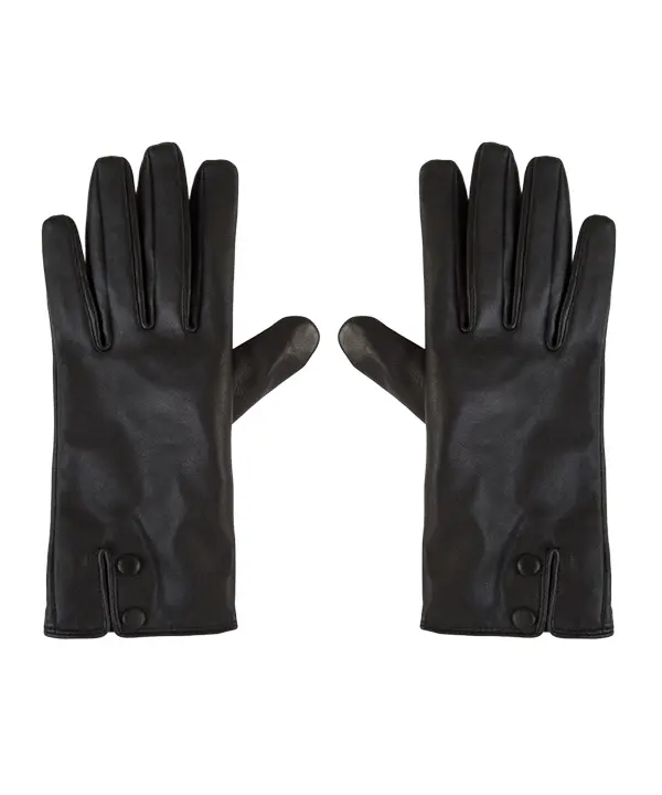 دستکش چرم طبیعی زنانه چرم مشهد مدل R0149-001