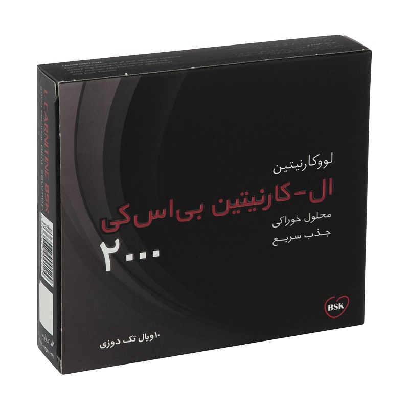 محلول خوراکی ال کارنیتین ۲۰۰۰ بی اس کی 10 عدد