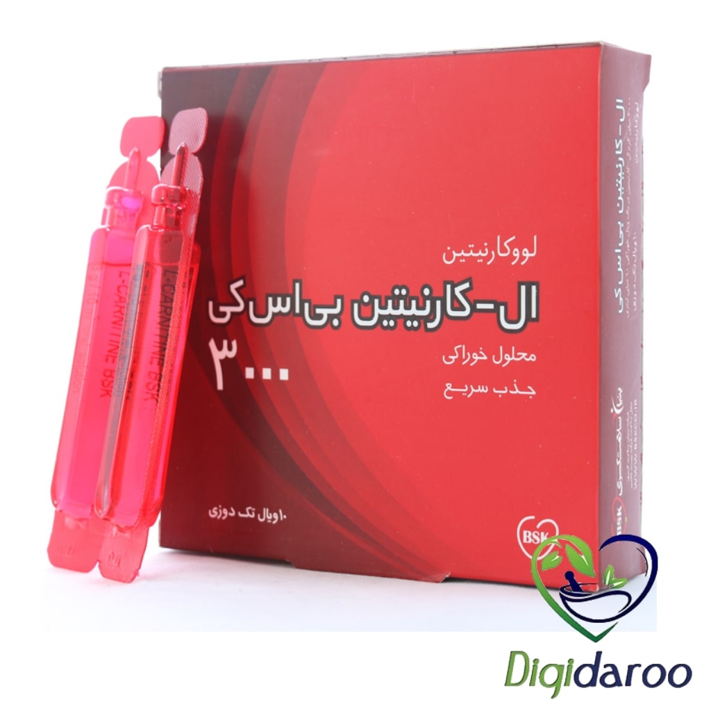 ویال خوراکی ال کارنیتین 3000 بی اس کی 10 عددی