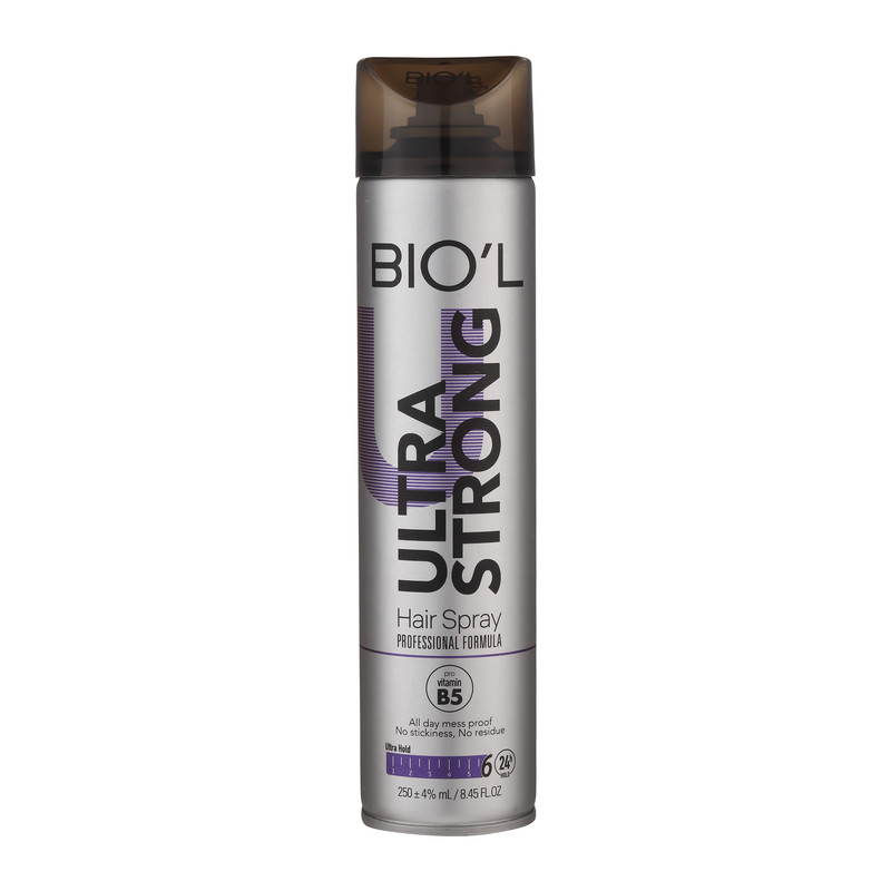 اسپری حالت دهنده مو بیول مدل Ultra Strong حجم 250 میلی لیتر