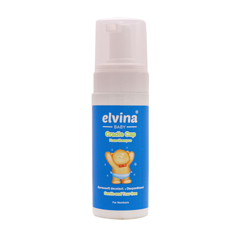 الوینا فوم شستشوی پوست چرب سر نوزاد 150ML